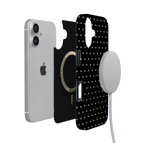 On the Dot | White Polka Dot Case