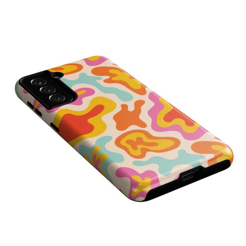Tropical Color Splash | Abstract Retro Samsung Case
