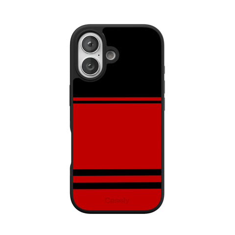 Storm Warning | Black & Red Stripes Case