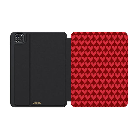 Crazy in Love | Red Hearts iPad Case