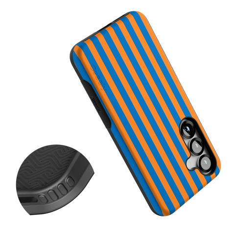 Go New York | Blue & Orange Stripes Case