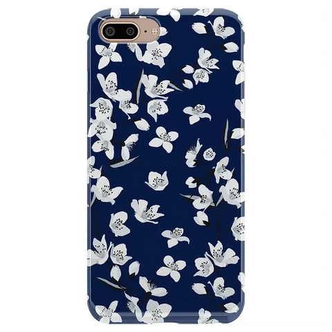 Floral Forest | Navy Cherry Blossom Floral Case