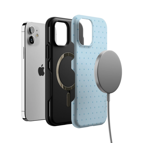 On the Dot | Blue Monochrome Polka Dot Case