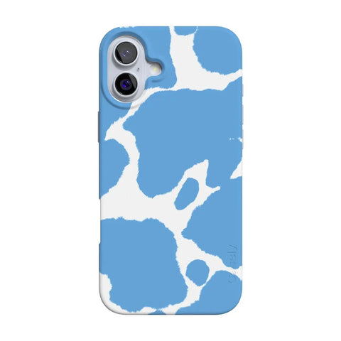 Current MOOd | Light Blue Cow Print Case