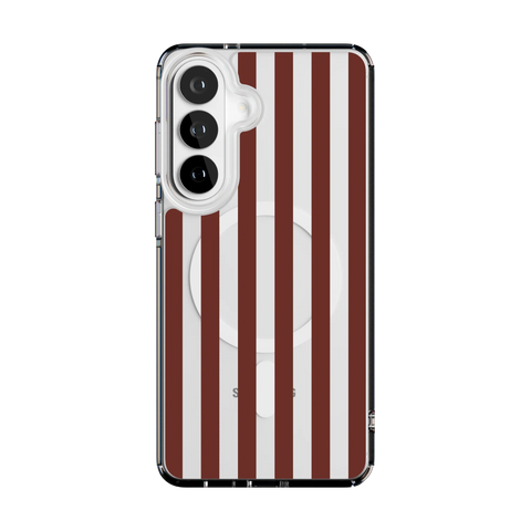 Sunday in Brooklyn | Burgundy Stripes Case