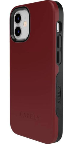 Burgundy Red on Black | Ultra-Protective Bold Case
