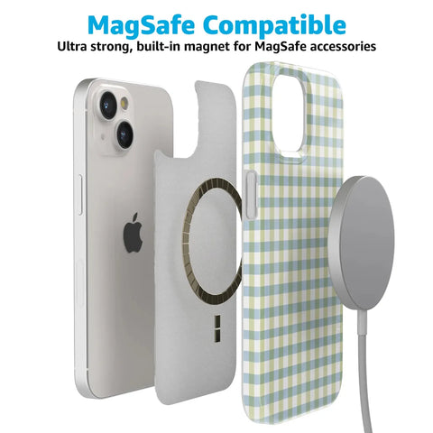 Pastel Picnic | Blue & Green Gingham Case