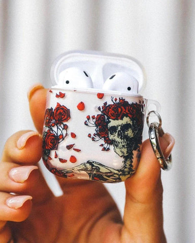 Forever Grateful | Grateful Dead Skeleton Floral AirPods Case