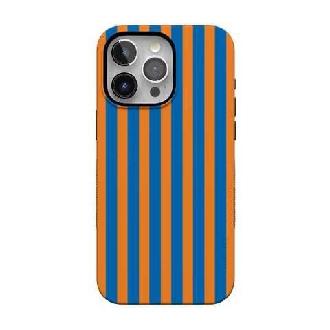 Go New York | Blue & Orange Stripes Case