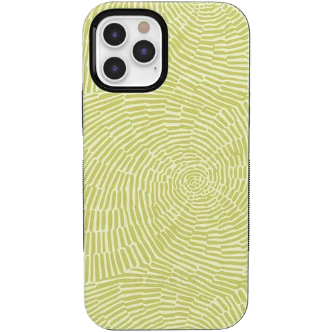 Swirl Away | Tea Green Geometric Case