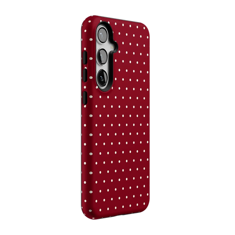 On the Dot | Maroon Polka Dot Case