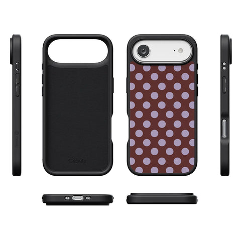 Spotted in SoHo | Burgundy Polka Dot Case