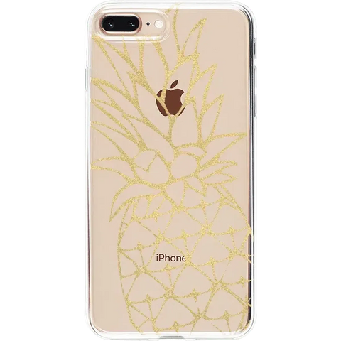 You're a Fine-Apple | Gold Pineapple Clear Case