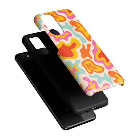 Tropical Color Splash | Abstract Retro Samsung Case