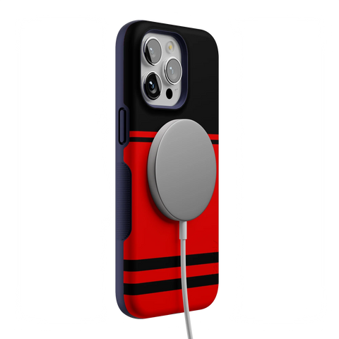 Storm Warning | Black & Red Stripes Case