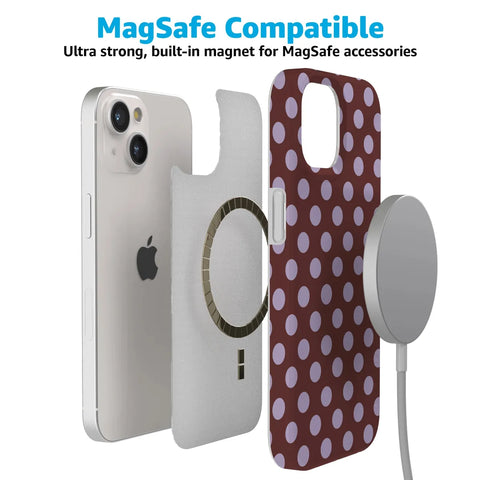 Spotted in SoHo | Burgundy Polka Dot Case