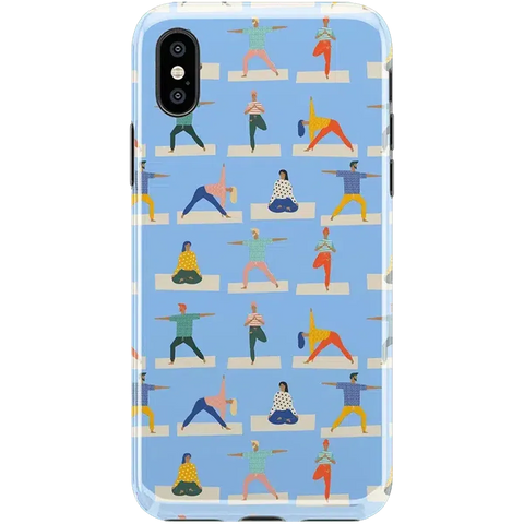 Go with the Flow | Light Blue Yoga Case