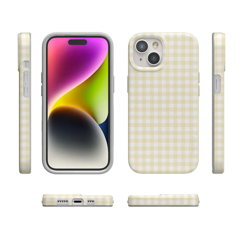 Pastel Picnic | Yellow Gingham Case