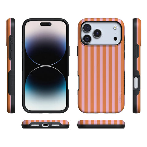 Perfect Stripes | Orange & Pink Stripes Case