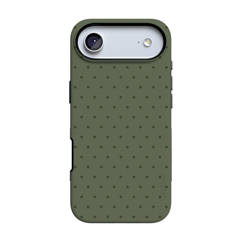 On the Dot | Olive Green Polka Dot Case