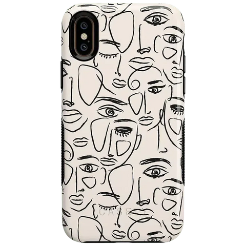 We're All Human | Minimal Face Art Case