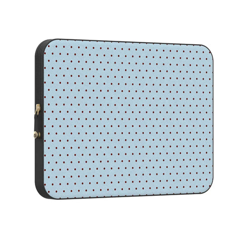 On the Dot | Blue Polka Dot Laptop Case
