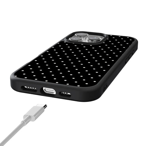 On the Dot | White Polka Dot Case