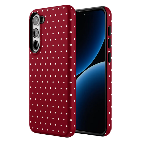 On the Dot | Maroon Polka Dot Case