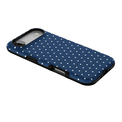 On the Dot | Navy Polka Dot Case