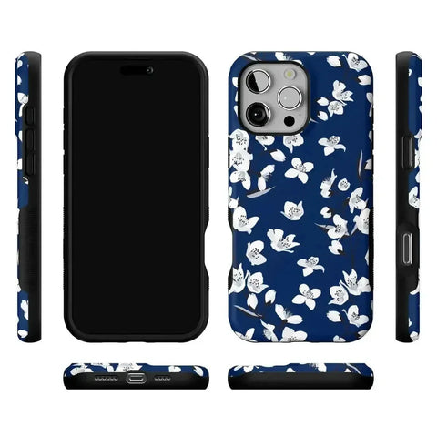 Floral Forest | Navy Cherry Blossom Floral Case