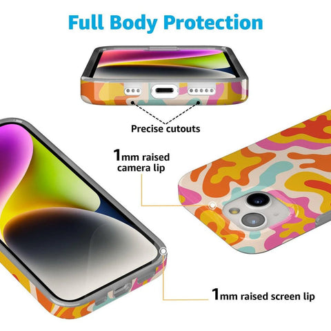 Tropical Color Splash | Abstract Retro Case