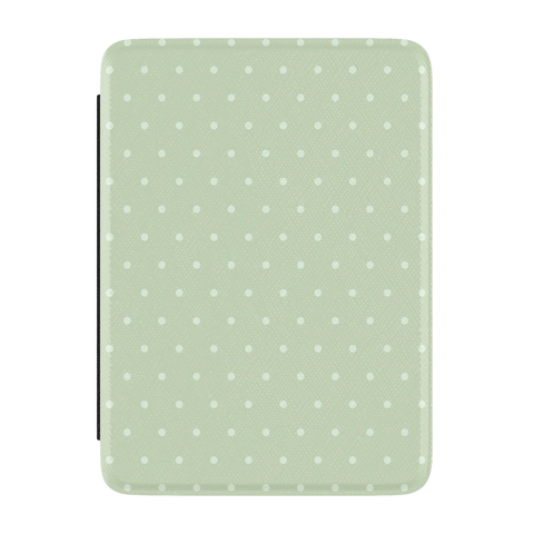 On the Dot | Green Polka Dot Kindle Case