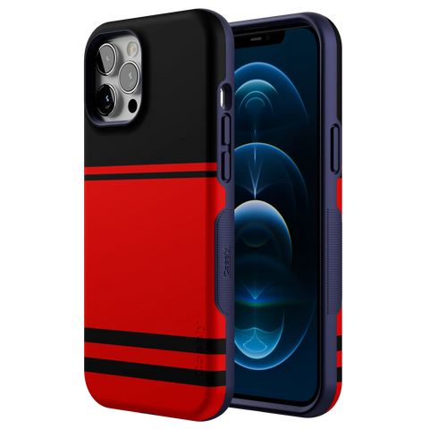 Storm Warning | Black & Red Stripes Case