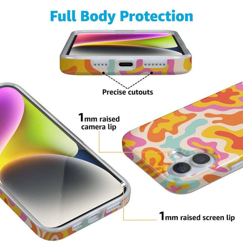 Tropical Color Splash | Abstract Retro Case