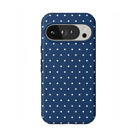 On the Dot | Navy Polka Dot Case
