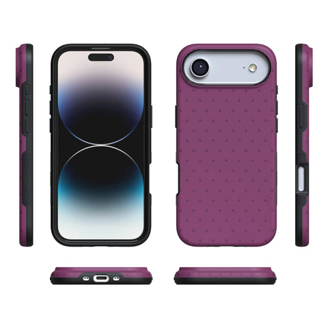 On the Dot | Plum Polka Dot Case