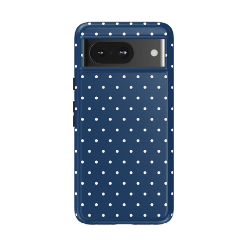 On the Dot | Navy Polka Dot Case