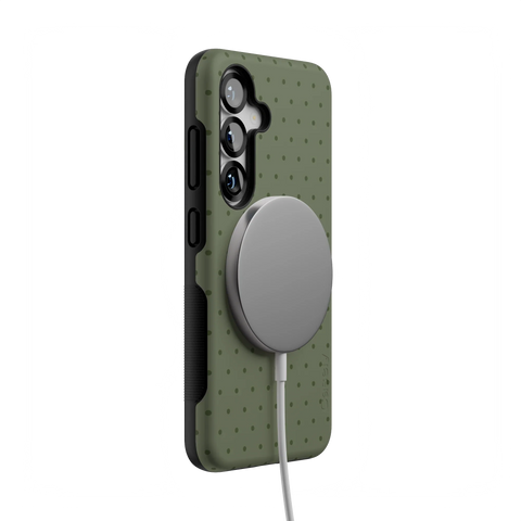 On the Dot | Olive Green Polka Dot Case