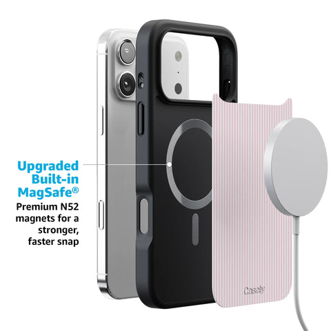 Stripes and the City | Light Pink Pinstripe Case