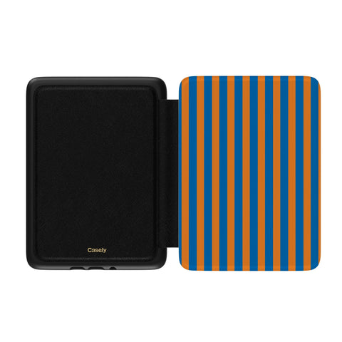 Go New York | Blue & Orange Stripes Kindle Case