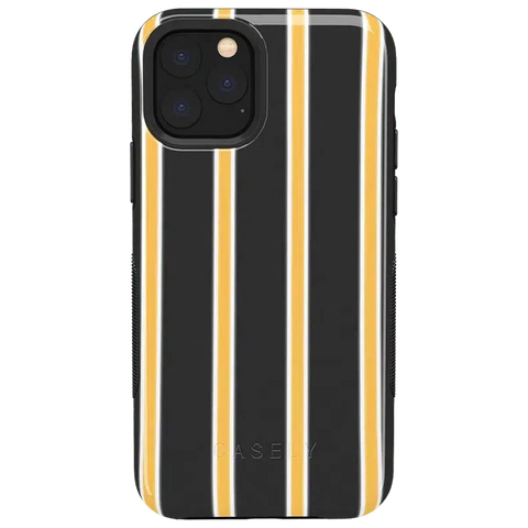 Fine Lines | Mustard Yellow Pinstripe iPhone Case