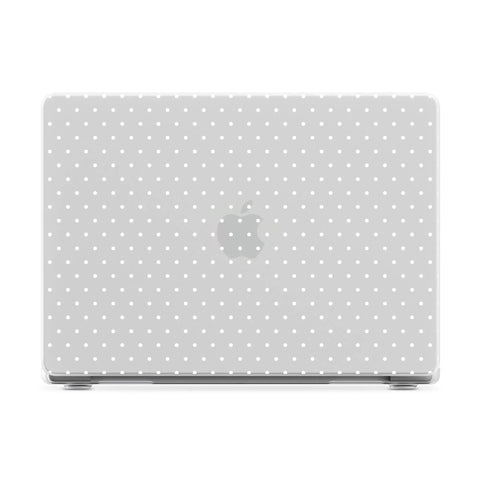 On the Dot | White Polka Dot Laptop Shell