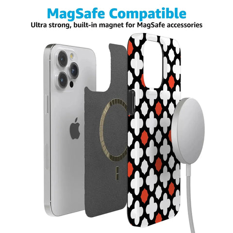 Red Lattice Tile | High Contrast Design Case