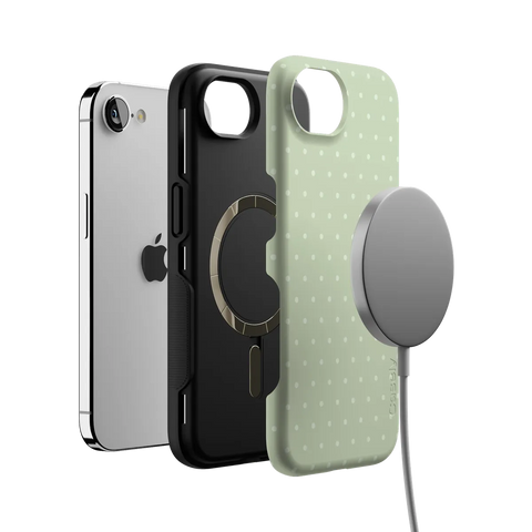 On the Dot | Green Polka Dot Case