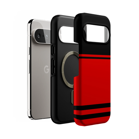 Storm Warning | Black & Red Stripes Case