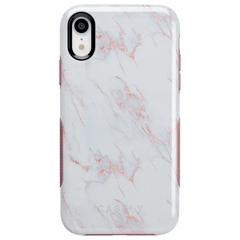 Subtle Blush | White and Pink Marble Case