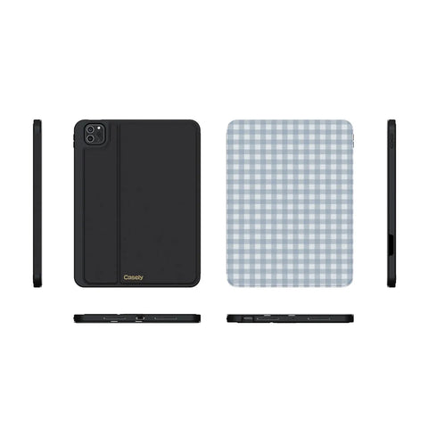 Pastel Picnic | Blue Gingham iPad Case