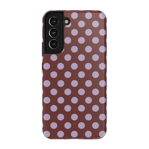 Spotted in SoHo | Burgundy Polka Dot Case