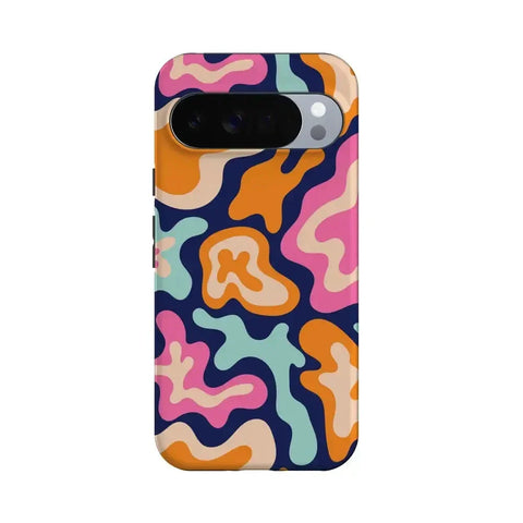 Midnight Color Splash | Abstract Retro Google Pixel Case