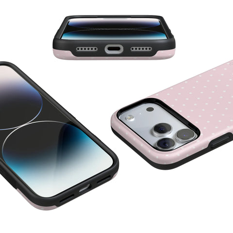 On the Dot | Pink & White Polka Dot Case